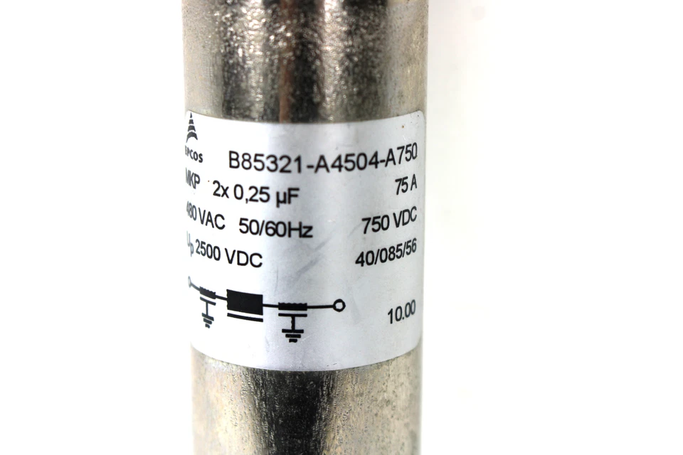 EPCOS B85321-A4504-A750 EMC Filter, 75 A, 480V AC, 750V DC - Image 4 of 4