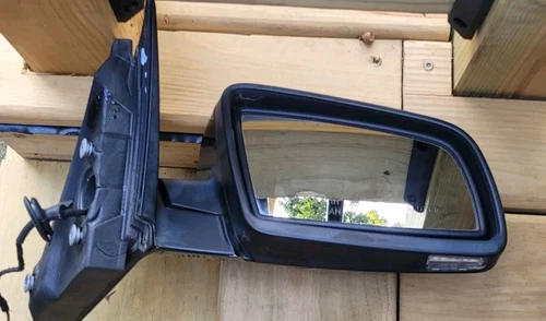 06-10 BMW E60 525i 530i 535i Passenger Right View Door Mirror OEM F0123114 Blue