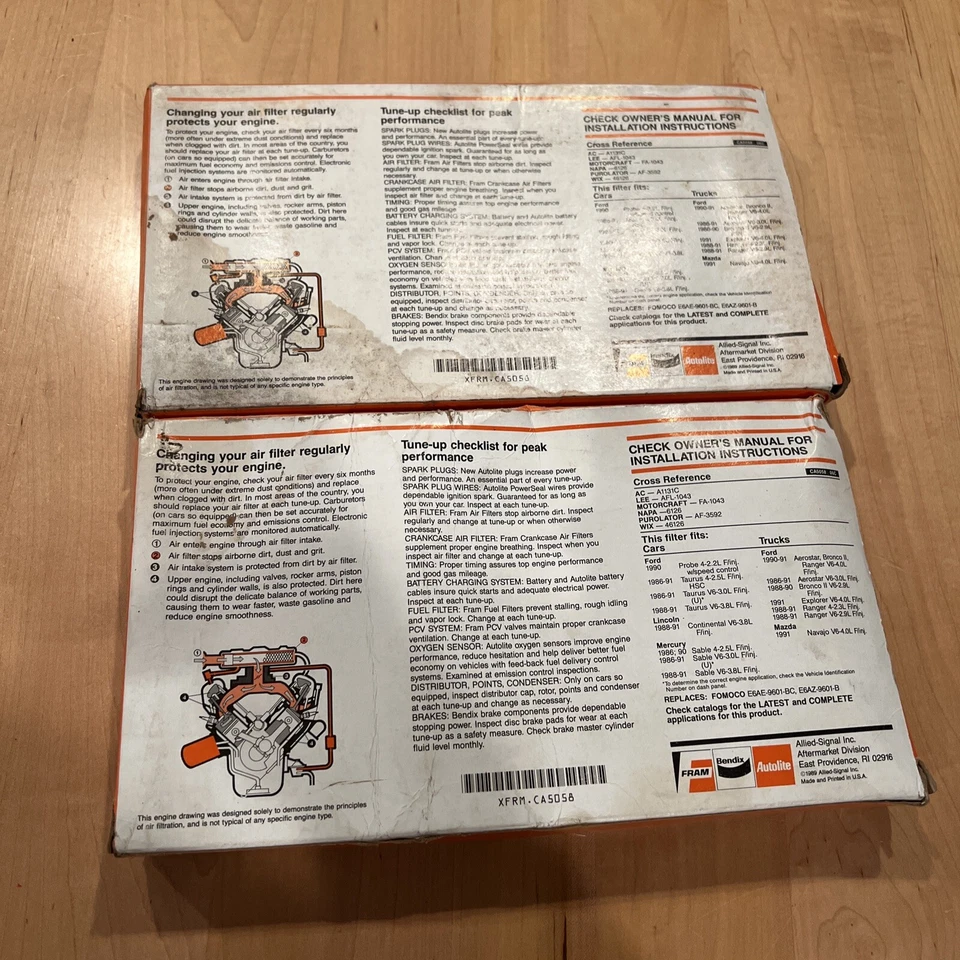 Marco de filtro de aire dos NOS CA5058 Foto 2 de 2