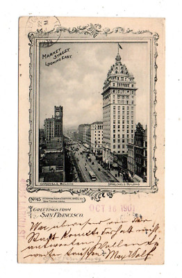 SAN FRANCISCO, CA ~ STREET & CHRONICLE & SPRECHELS BLDGS C. C.& W. PUB used 1901