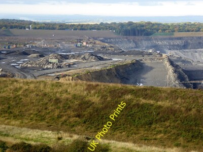 Foto 6x4 Shotton Tagebau Shotton\/NZ2278 Der riesige Tagebau Kohlebergwerk c2015