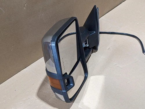 OEM 99-02 GM GMC Chrome Heated Amber Signal LED Driver LH Side Power Tow Mirror