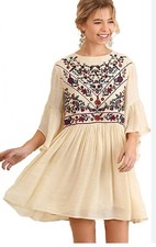 umgee women boho dress small