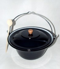 Set 10L orig. Ungarischer Gulaschkessel  Emaille mit Deckel + gratis Kochlöffel
