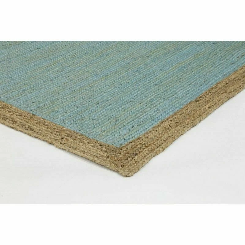 Modern Rug Carpet Floor Jute Mat Carpet Bedroom Braided Area Rug Square Shape - Image 2 of 4