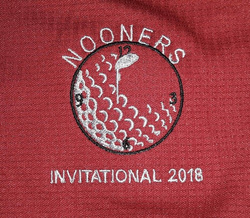 Cutter & Buck Polo Shirt CB DryTec L Solid Red Nooners Invitational 2018 s4178 - Picture 3 of 10