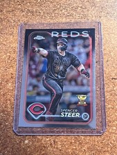 2024 Topps Chrome Baseball # 104 Spencer Steer 1