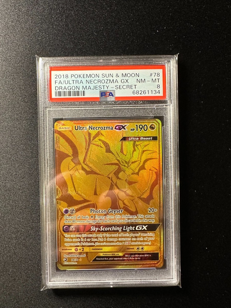 pokemon dragon majesty gold card Ultra Necrozma GX Gold Secret - 78/70 - Dragon Majesty main image 0