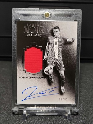 2016/17 Panini Noir Patch Auto Poland Robert Lewandowski 7/65 | eBay