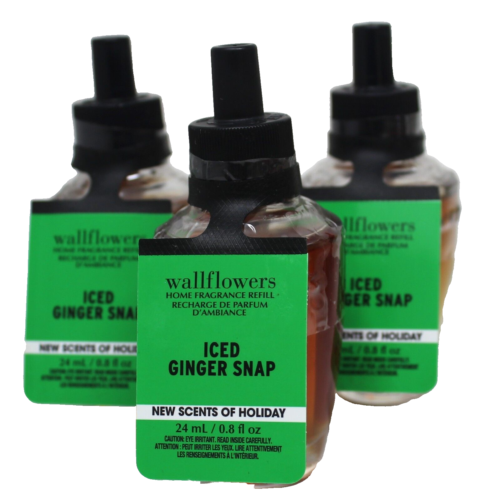 Bath & Body Works Iced Ginger Snap Wallflower Refill Bulbs Pack of 3