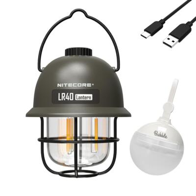 NITECORE LR40 Multifunctional USB-C Rechargeable Camping Lantern 100 Lumens - Gr