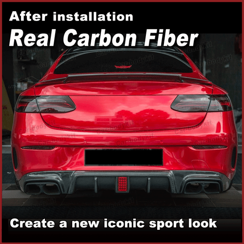 Carbon Heckspoiler Abrisskante Spoiler Lippe für Mercedes C238 E300 E400 E53 - Picture 2 of 13