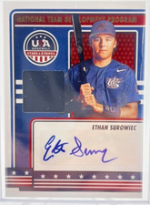 Ethan Surowiec 2023 Panini Stars & Stripes  Team USA Autograph  NTDP-ES