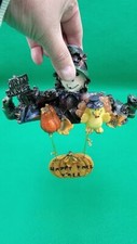 Fall/Halloween Hanging ornament witch and pumpkin
