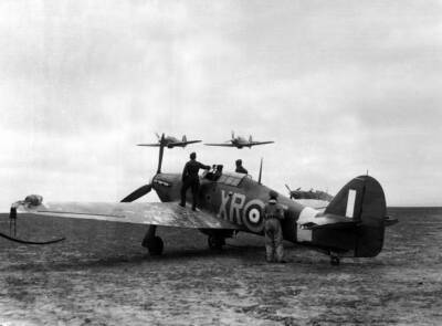 American Eagle Squadron Squadron Leader WEG Taylor & pilots squ- 1941 Old Photo