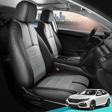 Leather Seat Covers for Honda Civic Hatchback EX, EXL, Sport, Touring, 2016-2...