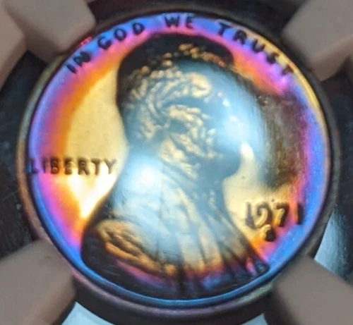 1971 S 1C Lincoln Cent NGC PR68 CAMEO - MONSTER TONED