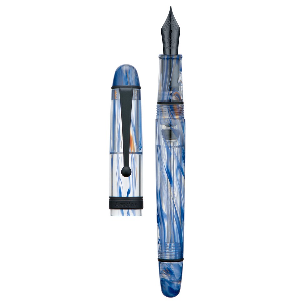 Nieuwe Asvine V126 Vacuüm Vullen Vulpen Mat Zwart Titanium EF/F/M