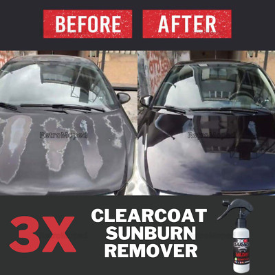 3X Clearcoat Sunburn Remover 100 ML for Fade Car Paint Peeling for RV EXPRESS