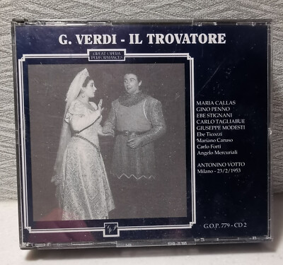 CD x 2 Maria Callas - G. Verdi - IL Trovatore - Gino Penno - Antonino Votto