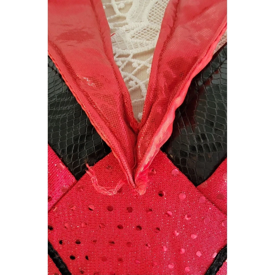 Halloween Costume Devil Sequin Dress Vampire Witch Womens XL Franco Logo - Image 3 of 4