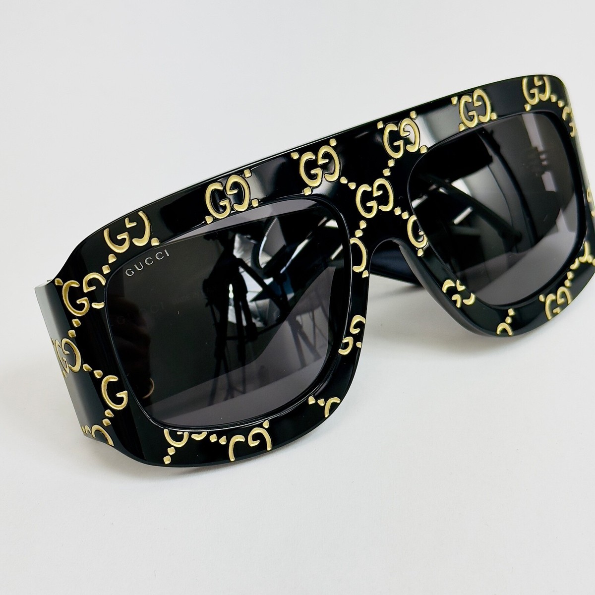 GUCCI AUTHENTIC Monogram Print 0983 Black Unisex Mask GUCCI AUTHENTIC Monogram Print 0983 Black Unisex Mask