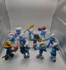 Smurfs Toy Figures McDonald's Peyo 2011 Collectible Figurines Lot of 11