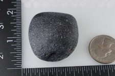 Black Sea Glass 49g RAREST OLDEST Pirate 1600 le Sainte-Marie Madagascar mad30