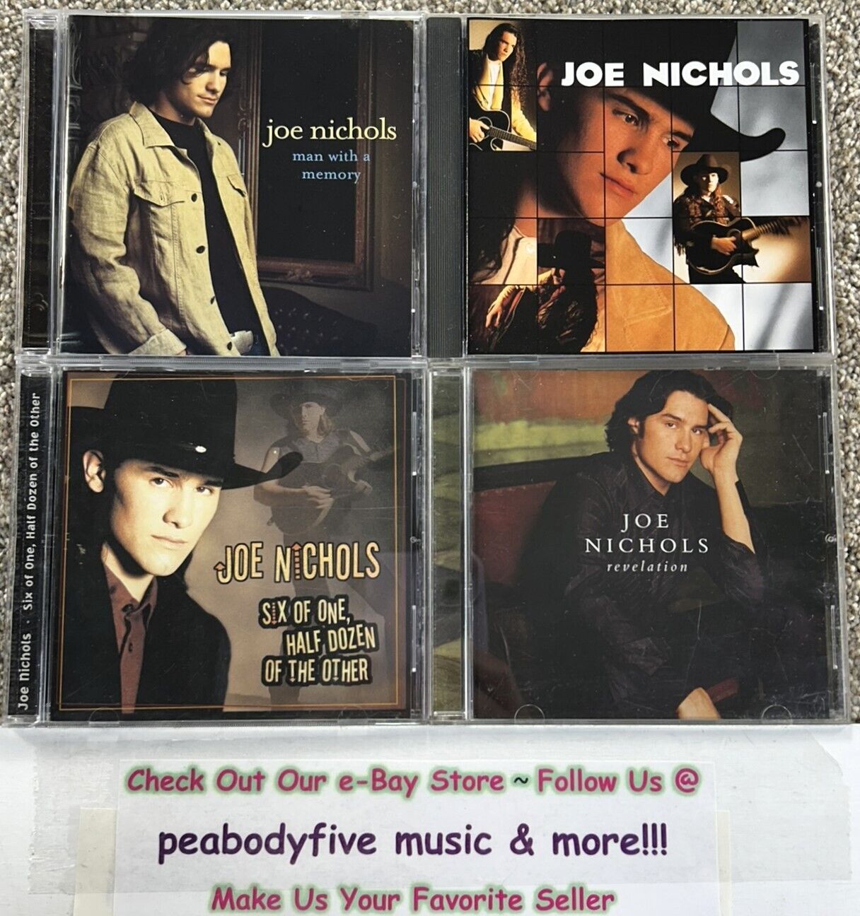 Lot Of 4 JOE NICHOLS CDS - Six Of, S/T (Self Titled), Man With, Revelation (†)
