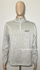 Realtree Fleece Pullover Size Large 1/4 Zip Oatmeal Beige Brown Hunt Fish Camp