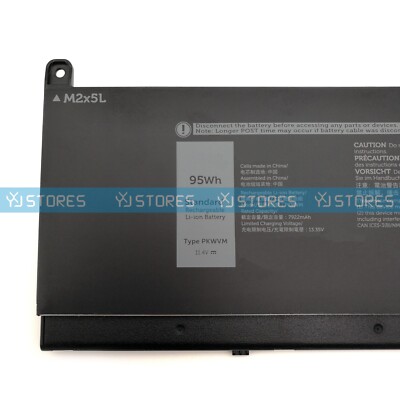 PCM Genuine OEM 95Wh PKWVM Battery For Dell Precision 7550 7560 7750 7760