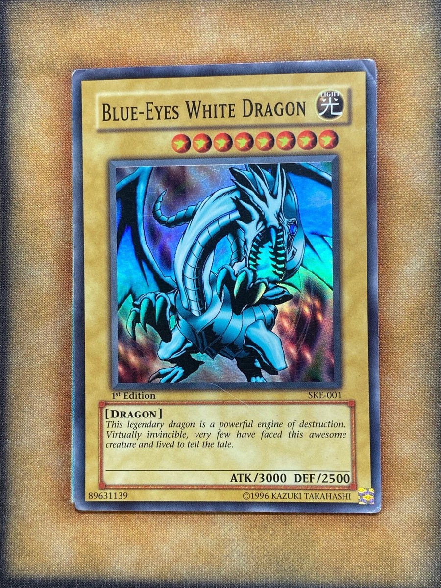 Yugioh Blue-Eyes White Dragon SKE-001 Super Rare 1st Ed MP | eBay
