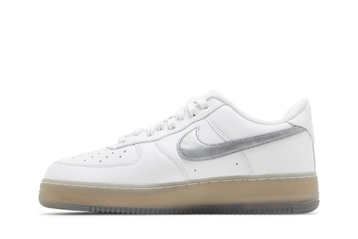 Nike Air Force 1 07 Premium White Metallic Silver DX3945-100 | eBay