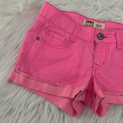 パンツ Ashley Williams shorts PINK lei ashley low rise shorts hot pants neon pink size 3 stretch