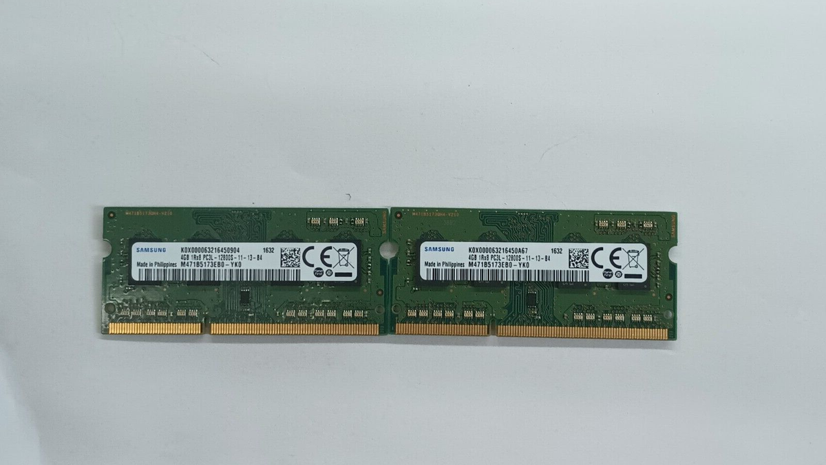 Samsung 8GB ( 4GBx2 ) 1Rx8 PC3L-12800S-11-13-B4 | eBay