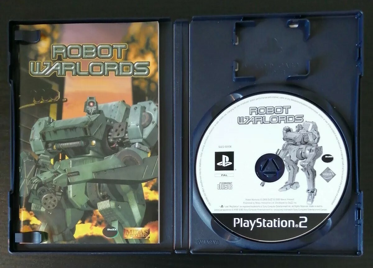Lot De 2 Jeux Robot Pour PS2 : Gungriffon Blaze & Robot Warlords - Version Française, Bon état