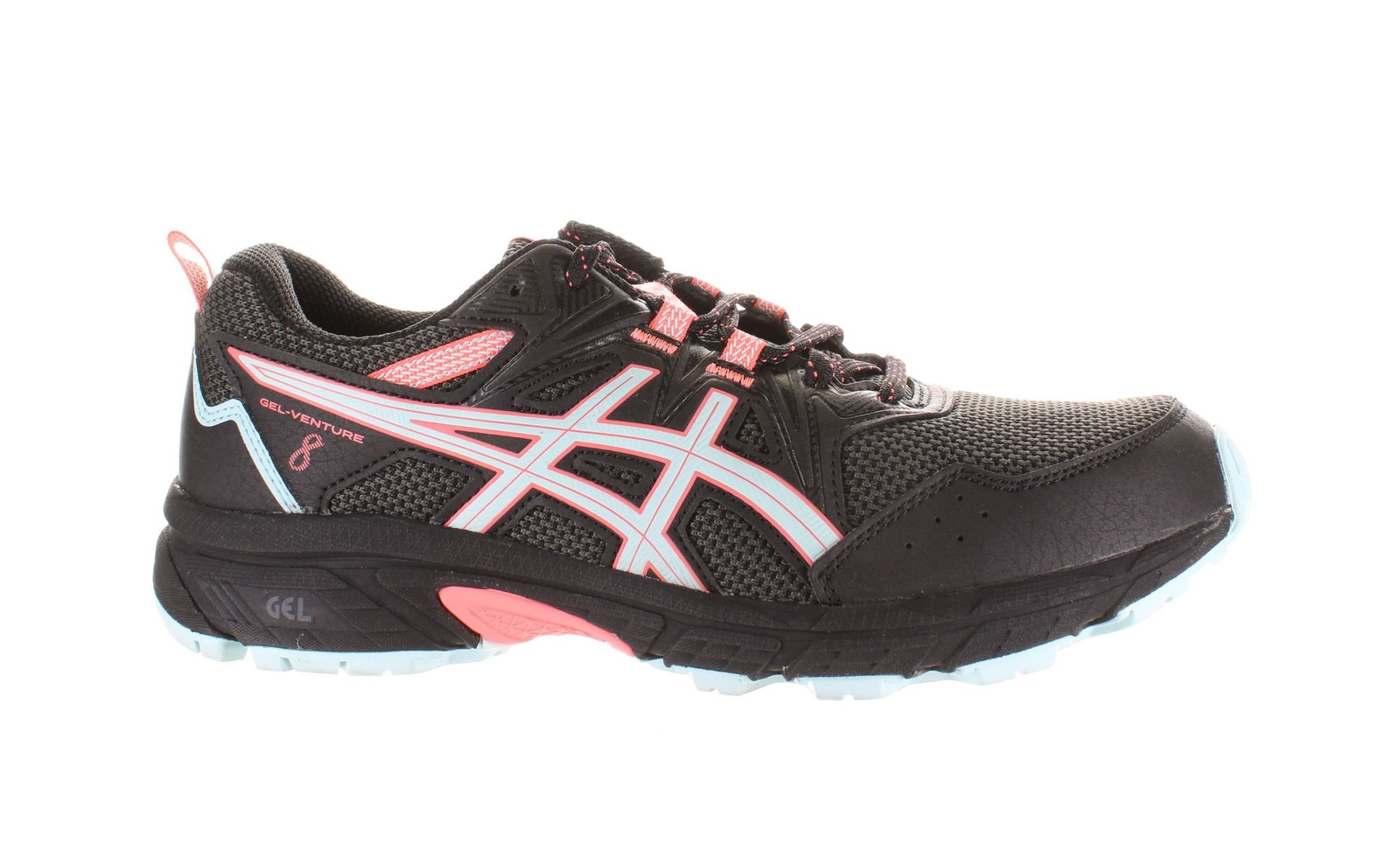 ASICS Womens Gel-Venture 8 Black Hiking Shoes Size 9 (7749488)