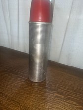 Vintage THERMOS BRAND Ribbed Aluminum Vacuum Bottle Model No. 2284 Made In USA