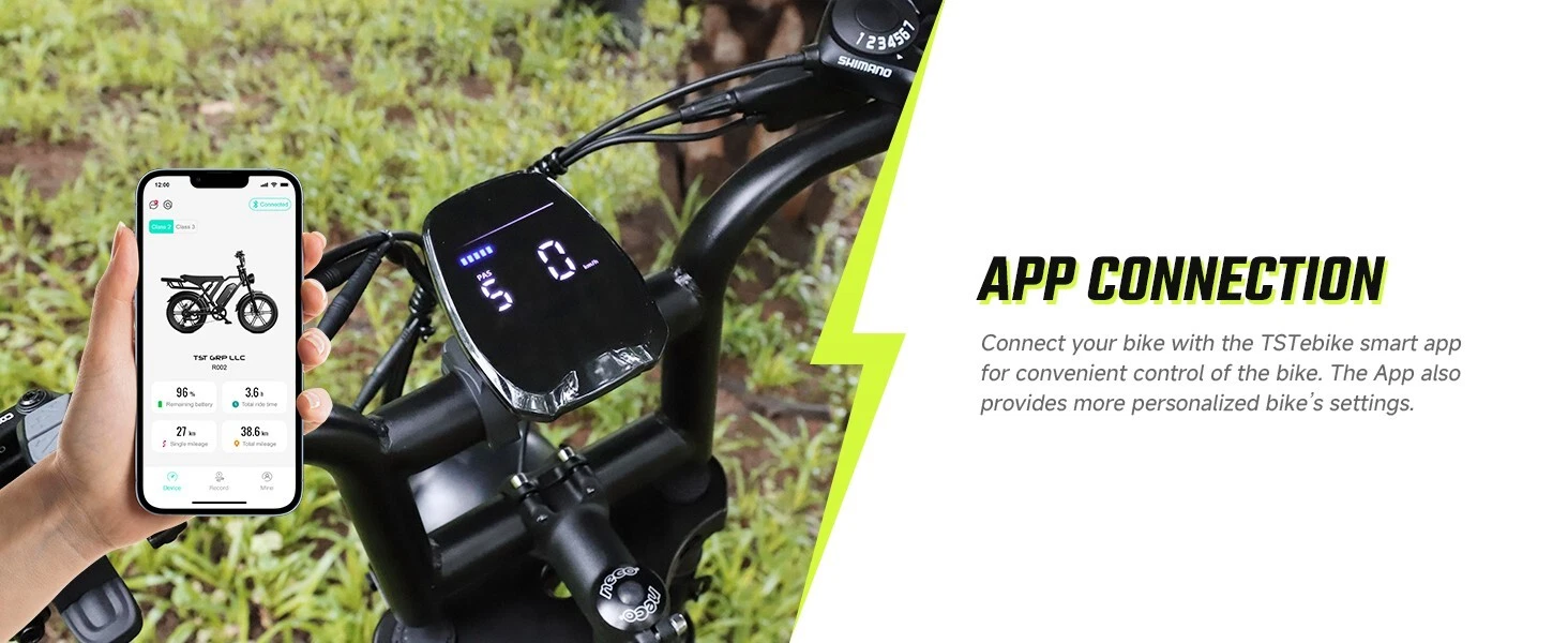 Peak 1500W Electric Bicycle 32MPH Disc Brakes 7-Speed Long Range Off-Road Ebike - Picture 14 of 18
