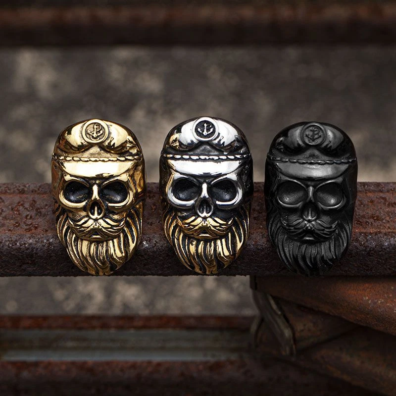 Vintage skull deals rings