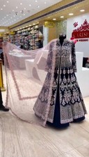 PARTY WEAR DESIGNER FAUX GEORGETTE TOP LEHENGA WITH SOFT NET DUPATTA FOR WOMEN