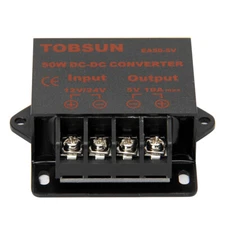 12V 24V to 5V 10A 50W Converter DC to DC Voltage Reducer Step Down Regulator
