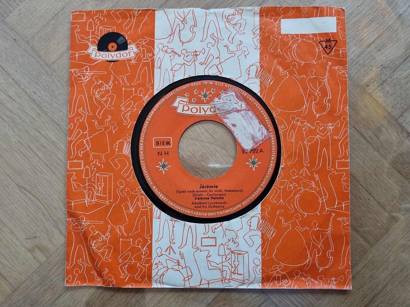 7"" Single Caterina Valente - Jeremie/ Spiel noch einmal für mich Habanero Vinyl