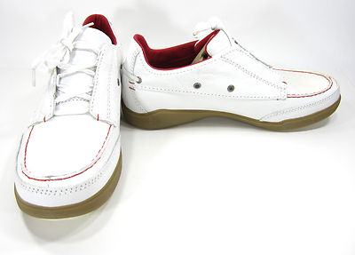 Timberland Men\'s White and Red Shoes TIMBERLAND Field Boots Red/True White/ Cream Great... | Depop main image 4