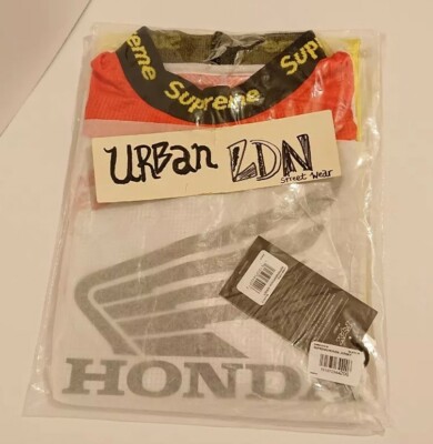 Supreme Honda Fox Racing MEDIUM Moto Jersey Top RED