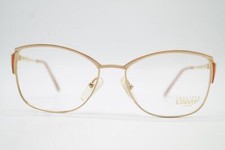 Vintage Glasses LAMY 4320 Gold Red Oval Frame Eyeglasses