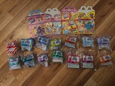 McDonald's Happy Birthday Vintage Toys Set Of 14 missing 2 2 Boxes