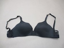 34DD Lively Womens Black Wireless Lined Back Closure T-Shirt Demi Bra 5L