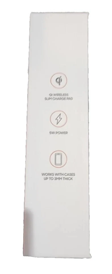 Sharper Image 5W Wireless Charging Pad - White Fast Charger for Smartphones - Image 3 of 4