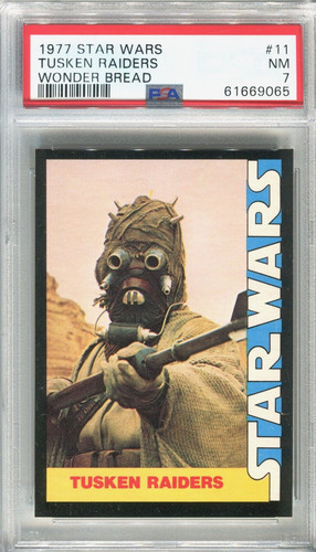 1977 Wonder Bread Star Wars #11 Tusken Raiders — PSA 7